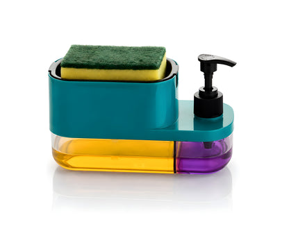 3-in-1 Smart Dish Soap Dispenser with Sponge Holder