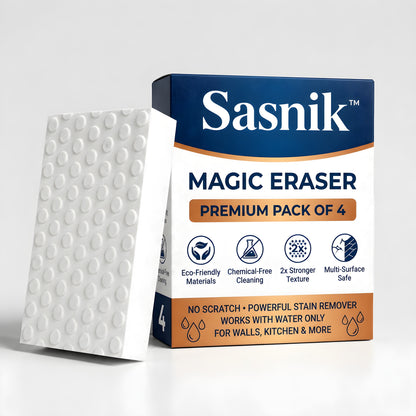SASNIK™ Magic Eraser Sponge | Premium Pack of 4