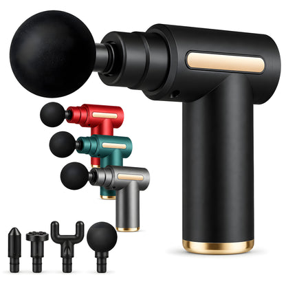 SASNIK™ Mini Massage Gun | 4 Massage Heads | Type-C Charging