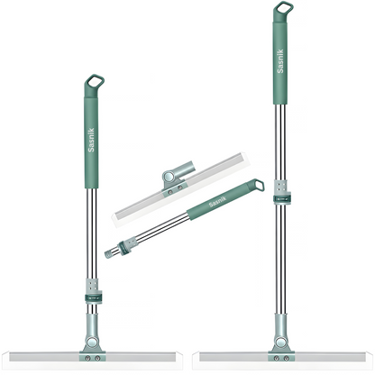 SASNIK™ Magic Silicone Floor Wiper – 50cm Wide Blade with 180° Rotating Head & Extendable Handle