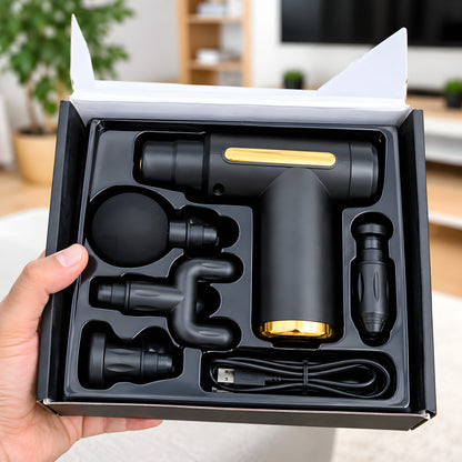 SASNIK™ Mini Massage Gun | 4 Massage Heads | Type-C Charging